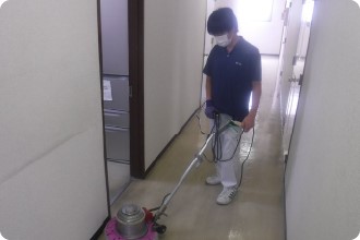 ワックス剥離・ワックス塗布