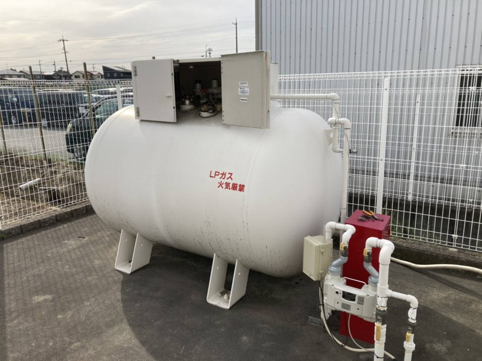ＪＡ支店 LPガス設備 バルク貯槽入替工事